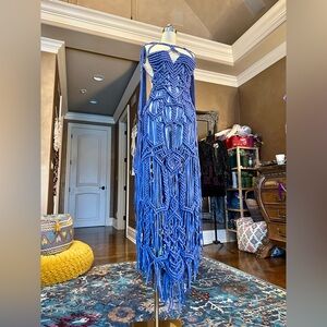 Original GoodVibeGoda Handmade Macramé Rope Tribal Dress
